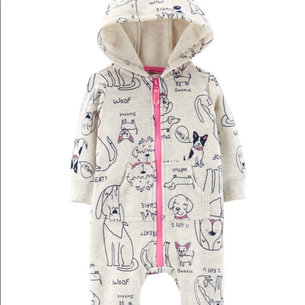 Carters toddler girls 24m zip-up jumpsuit